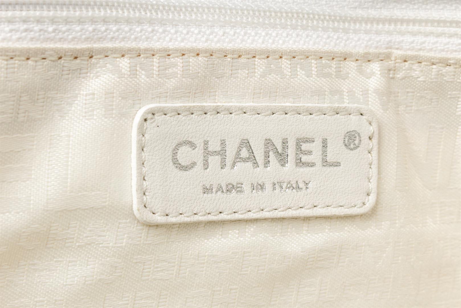 Chanel White Canvas No 5 Sport Shoulder Bag
