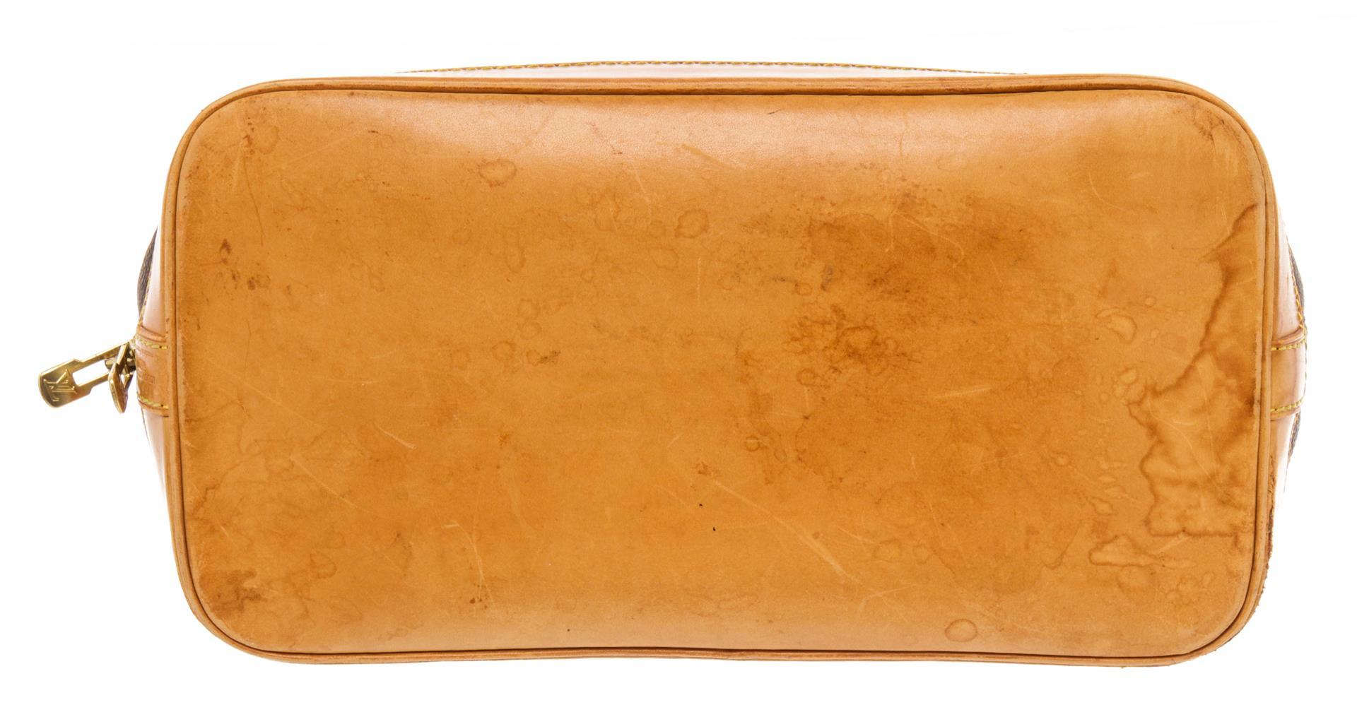 Louis Vuitton Brown Monogram Canvas Alma Satchel Bag