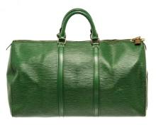 Louis Vuitton Green Epi Leather Keepall 50