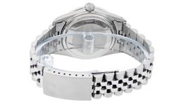 Rolex Mens Stainless Steel Silver Index 36MM Diamond Datejust Wristwatch