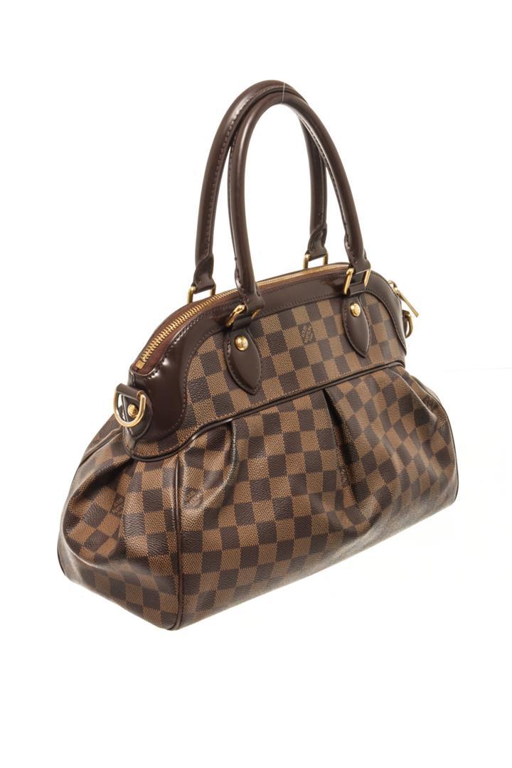 Louis Vuitton Damier Ebene Canvas And Leather Trevi Pm Bag