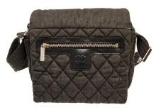 Chanel Coco Cocoon Quilted Denim Messenger Bag