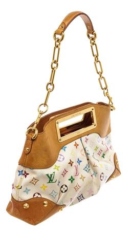 Louis Vuitton White Multicolor Monogram Judy MM Shoulder Bag