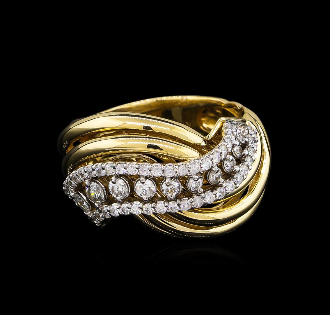 0.73 ctw Diamond Ring - 14KT Two-Tone Gold