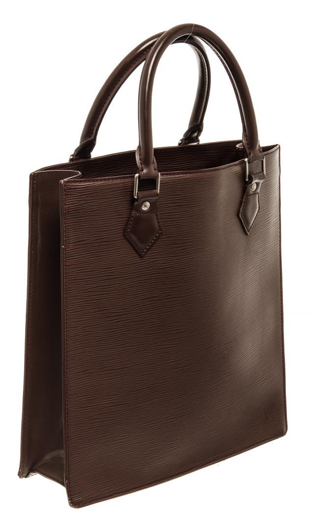 Louis Vuitton Brown Epi Leather Sac Plat PM Tote Bag