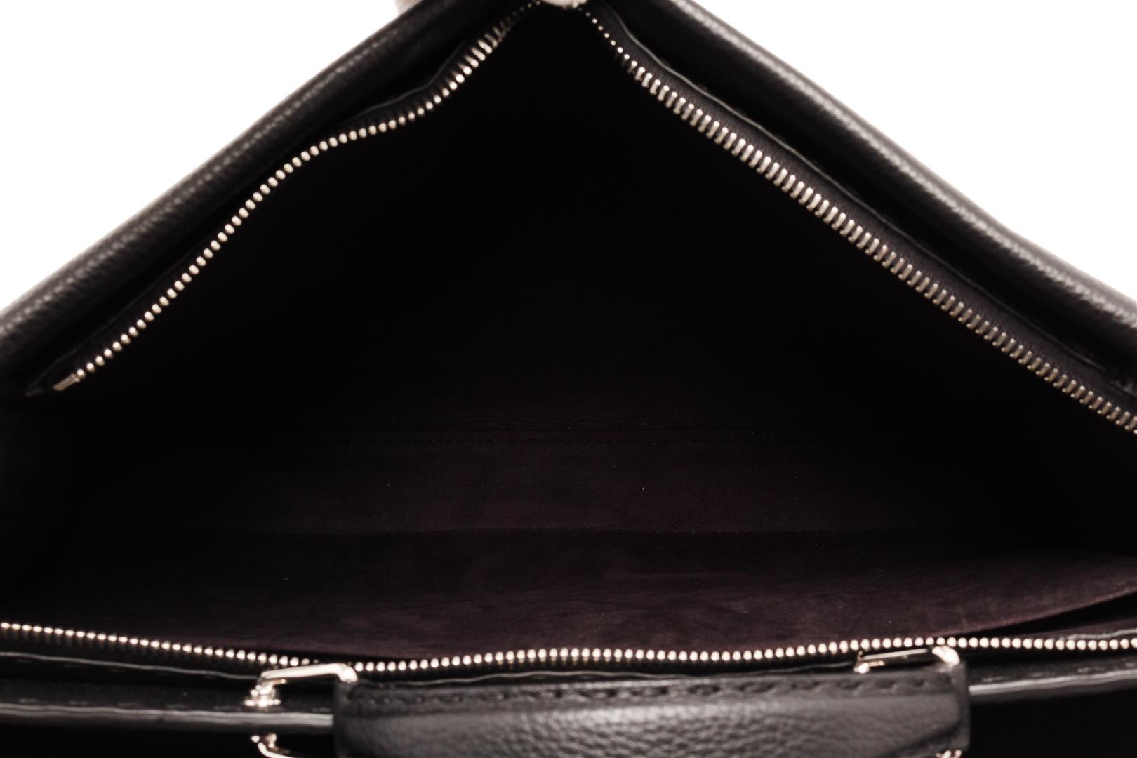 Fendi Black Leather Peekaboo Medium Tote Bag