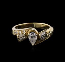 0.65 ctw Diamond Ring - 14KT Yellow Gold