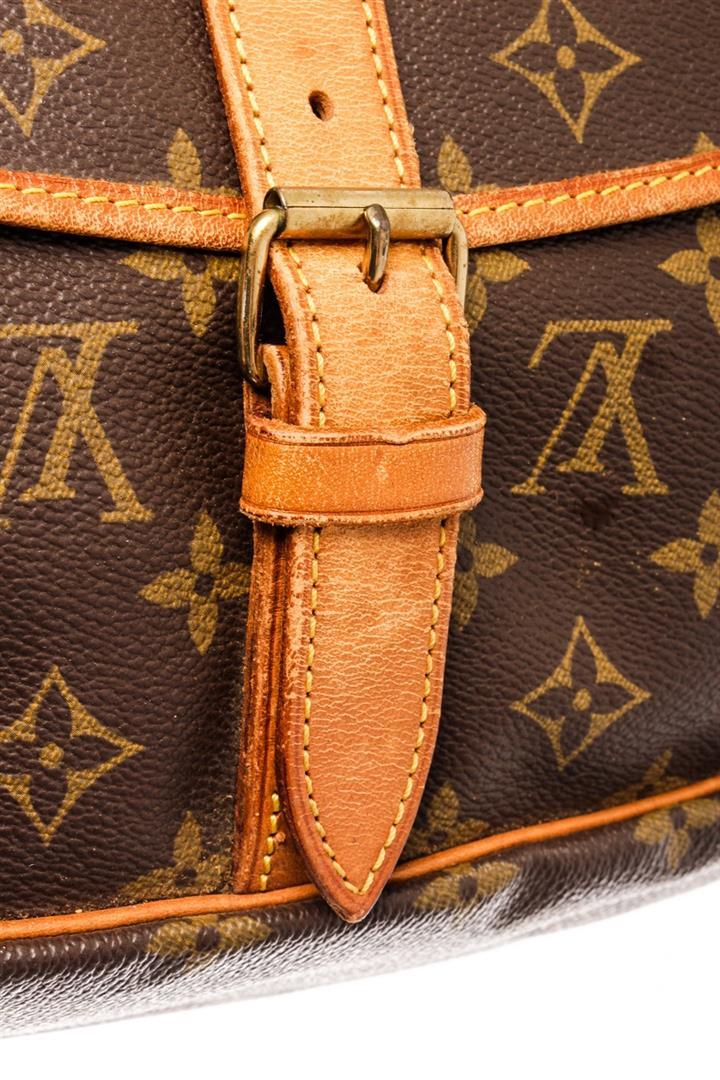 Louis Vuitton Brown Monogram Leather Saumur 35 Messenger Bag