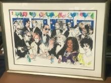 Celebrity Night at Spago by LeRoy Neiman (1921-2012)