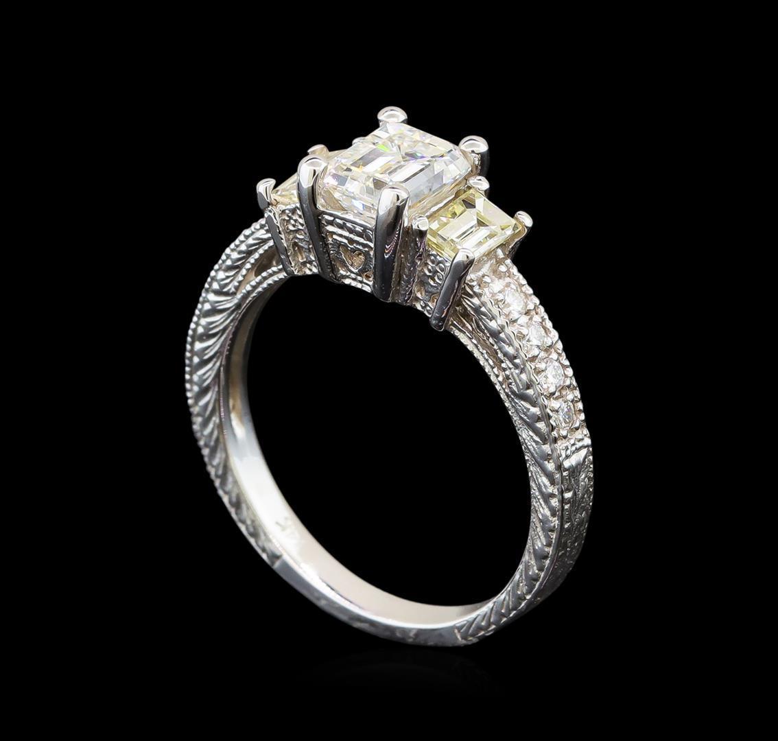 14KT White Gold EGL USA Certified 1.55 ctw Diamond Ring