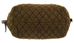 Chanel Dark Green Quilted Nylon Cocoon Bowling Bag