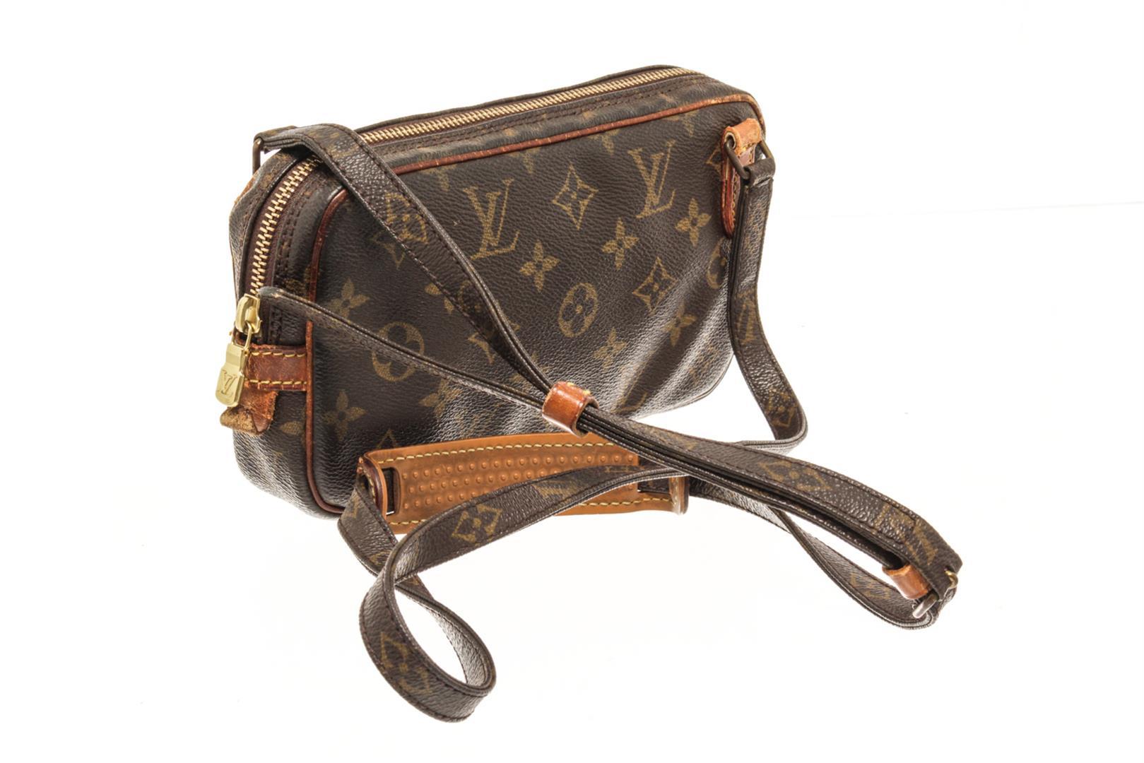Louis Vuitton Brown Monogram Canvas Pochette Marli Bandolier Shoulder Bag