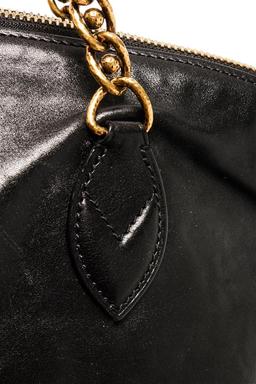 Louis Vuitton Black Leather Lockit Shoulder Bag