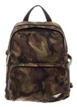 Prada Camo Nylon Double zip Medium Backpack