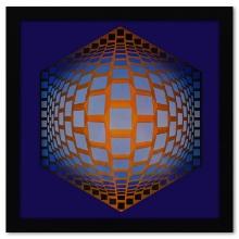 Tegla - Hat de la serie Structures Universelles De L'Hexagone by Vasarely (1908-