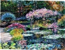 Howard Behrens "GIVERNY LILY POND (from THE "TRIBUTE TO MONET" COLLECTION)"