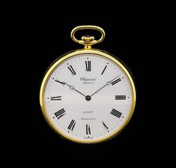 Chopard and Tiffany & Co. 18KT Yellow Gold Open Face Pocket Watch