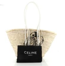 Celine Classic Panier Basket Tote Limited Edition David Kramer Sequin Embellishe
