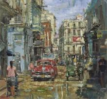 Street In Havana by Eduardo Leonard