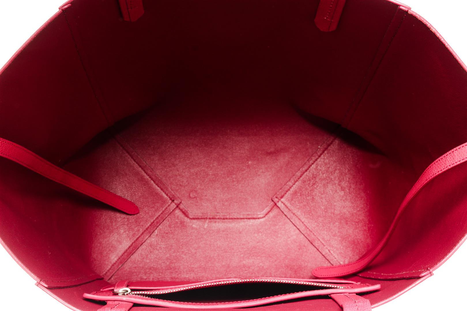 Celine Pink Leather Phantom Cabas Tote Bag