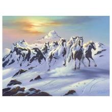 Horses in the Snow by Warren, Jim