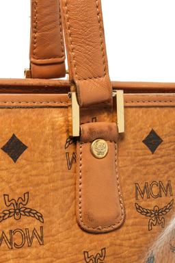 MCM Camel Leather Shoulder Bag