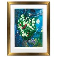 Bouquet Aux Amoureux Volants by Chagall (1887-1985)
