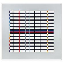 Hommage du Mondrian (Silver) by Agam, Yaacov