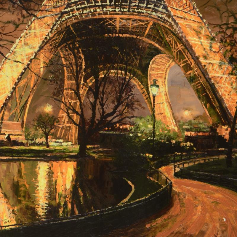 Twilight At The Eiffel Tower by Behrens (1933-2014)