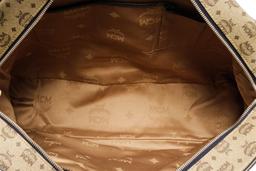 MCM Beige Leather Visetos Tote Bag