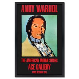 American Indian Series 3 Piece Set (Black, Red & Blue) by Warhol (1928-1987)