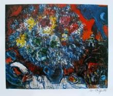 Bouquet de Fleur Et Amants by Chagall, Marc