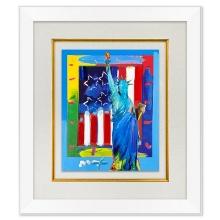 Full Liberty with Flag by Peter Max