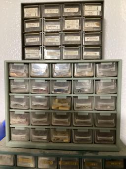 3 Hardware Organizer Bins and Contents