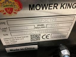 New Unused Mower King Model SSEFGC175 Hydraulic Flail Mower Skid Loader Attachment