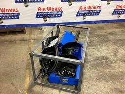 New Unused AGROTK Model SSECAG-Y Hydraulic Auger Skid Loader Attachment with 3 Auger Bits