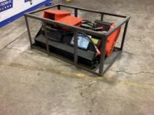 New Unused AGT Model EXFLM115 Hydraulic Flail Mower Excavator Attachment, Fits Cat 308