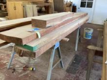 thick oak and Cherry lumber, Longest Board Is 105" Long