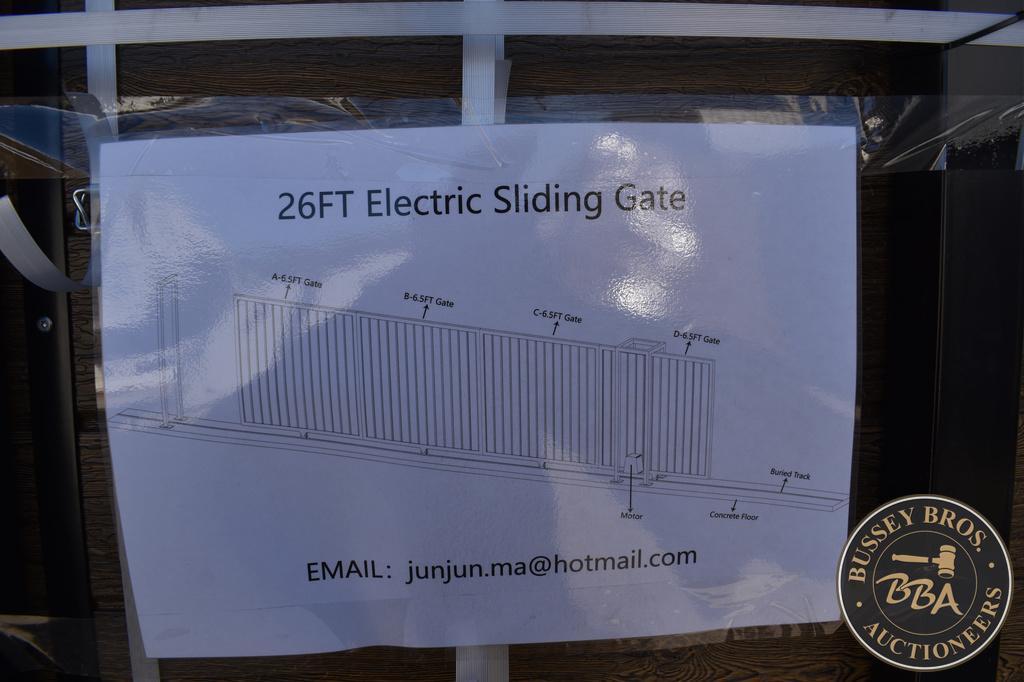 26FT ELECTRIC SLIDING GATE 27125