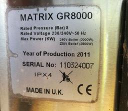 MATRIX CLEANING SYSTEMS GR8000 BUBBLEGUM & GRAFFITI REMOVING MACHINE *PLUS VAT*