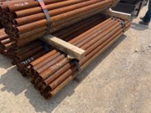 37 - 2 5/8"OD X 8' Long Pipe Posts 37 TIMES THE MONEY MUST TAKE ALL