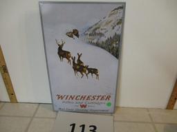 Winchester metal sign