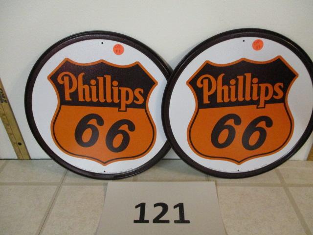 Lot of 2 Phillips 66 signs