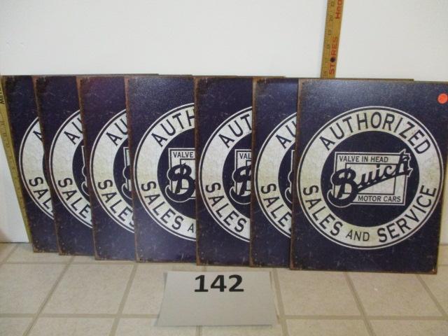 Lot of 7 Buick signs