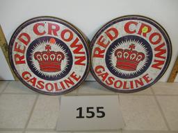 Red Crown Gasoline sign