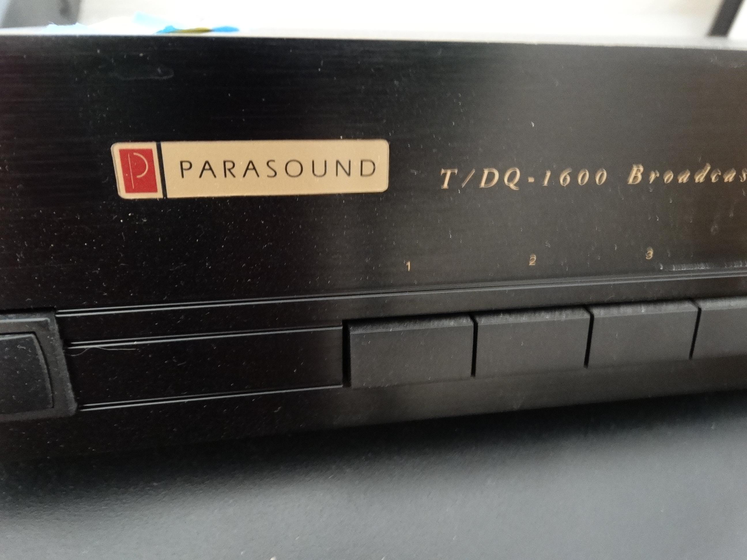 Parasound T/DQ 1600 Broadcast Reference Tuner