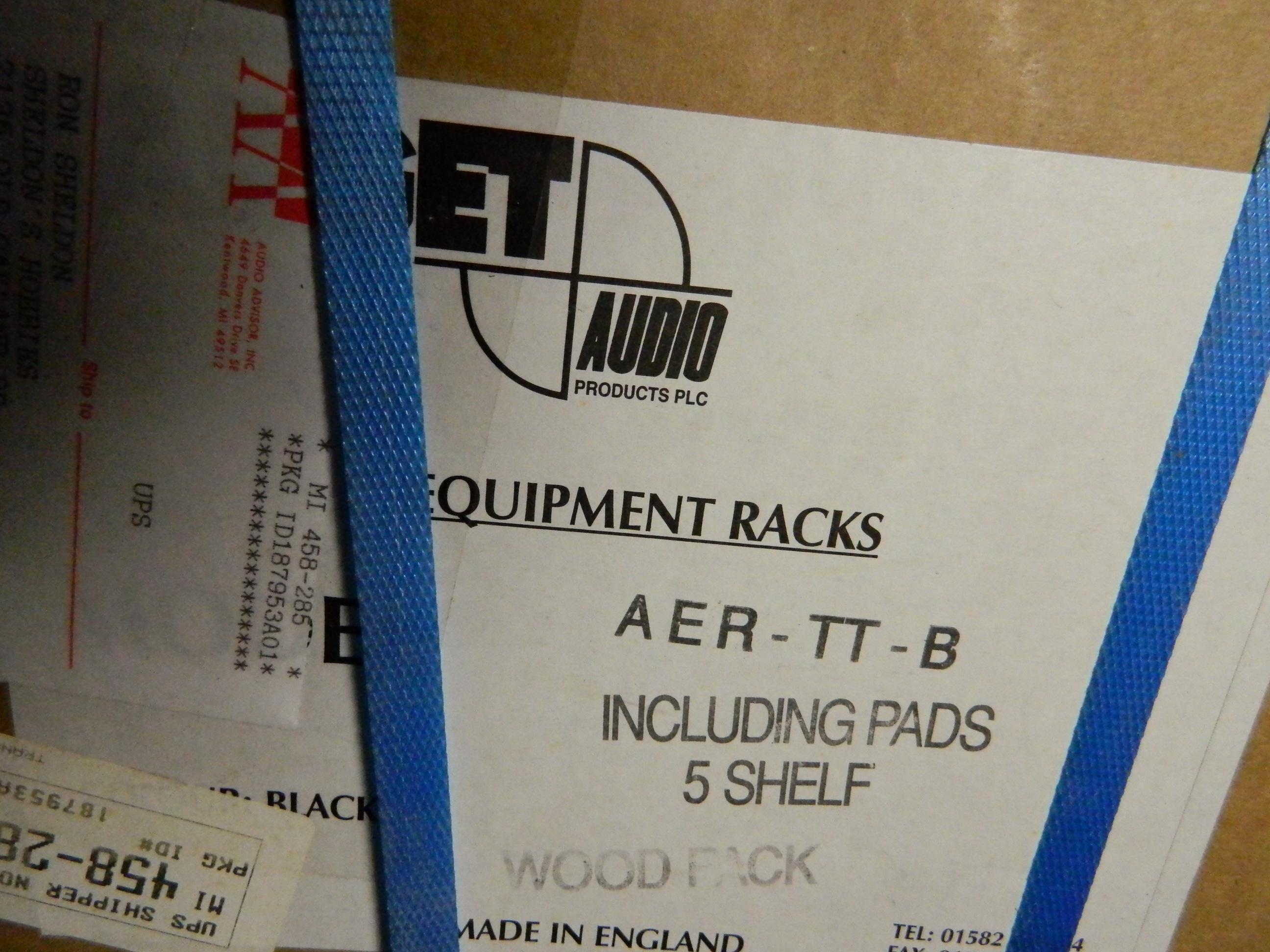 Equipment Rack Parts and Aurora Bass Shakers
