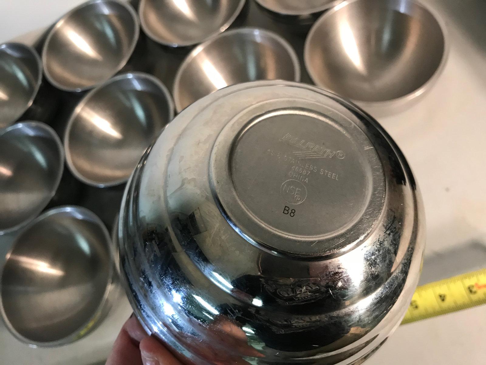 11- Vollrath Stainless Steel serving bowls