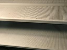 Commercial grade antimicrobial shelving, see description for size
