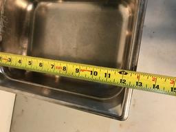 Steam table pans, Approx 10 x 8 inches